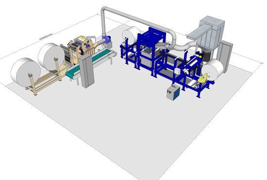 CAMPEN is currently building an airlaid test center with the CAMPEN hammer mill and forming head