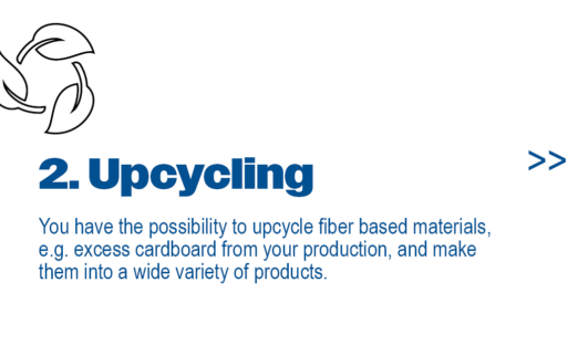 By using airlaid technology to produce your sustainable packaging you can use waste fibers to make into new products