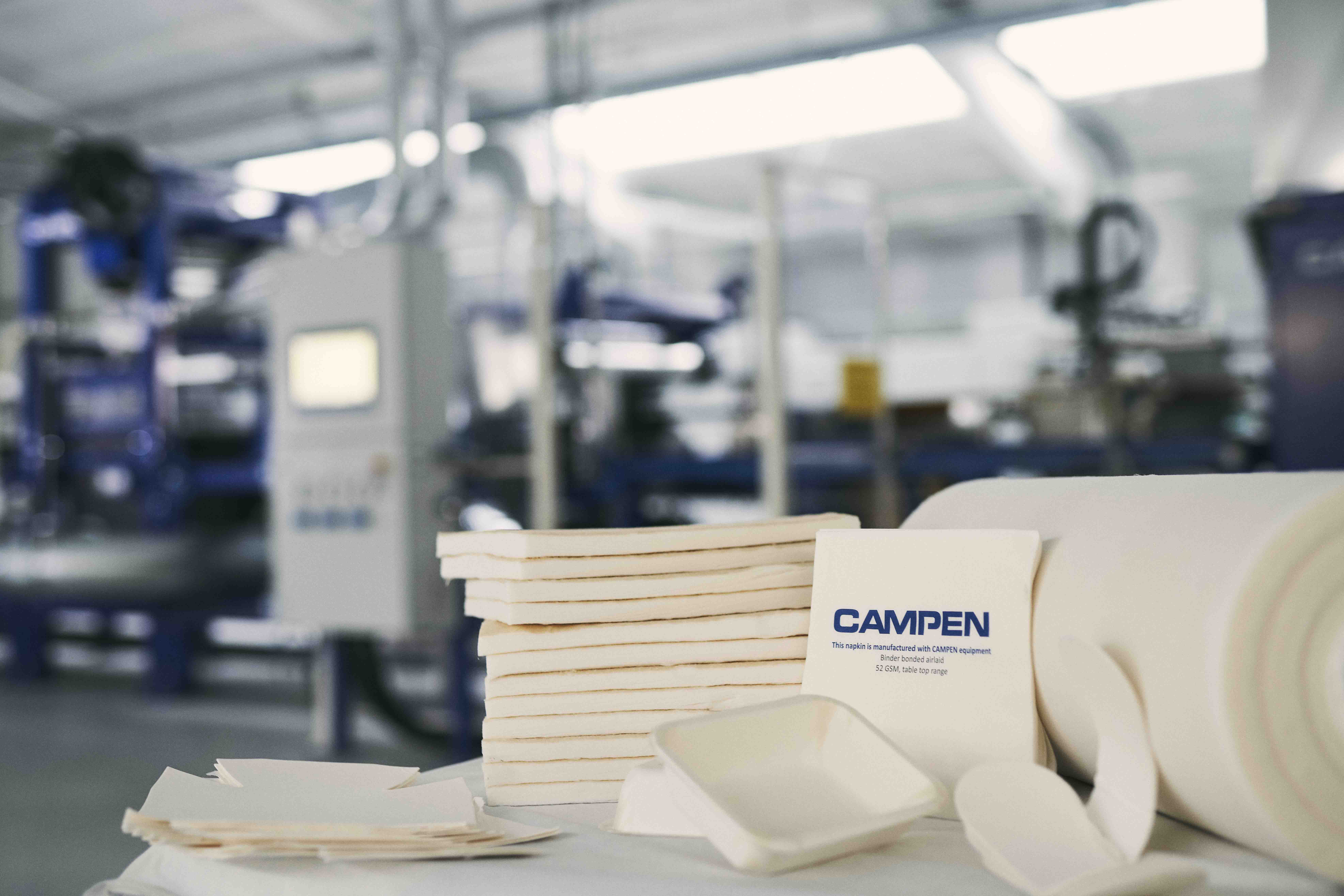 With CAMPENs airlaid technology you can produce a wide range of high-quality airlaid products.
